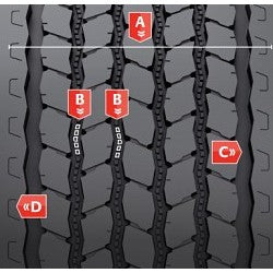 Bridgestone (455/55R22.5/22 BRS GREATEC M847)